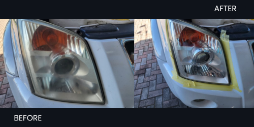 Autoscreenz Partner Before & After Headlight Restoration - Autoscreenz Partner GQ - Isuzu